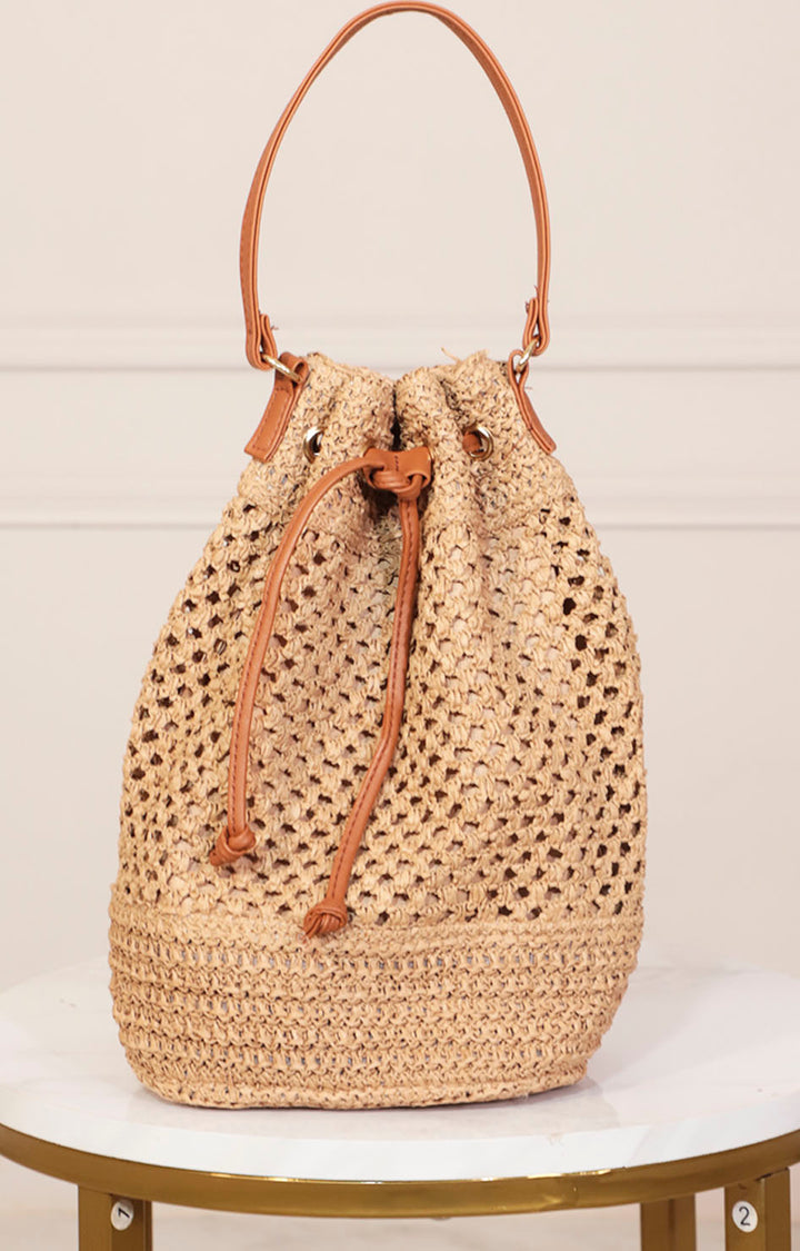 Bolsa tipo bucket tejida - BLUSA Boutiquemirel 