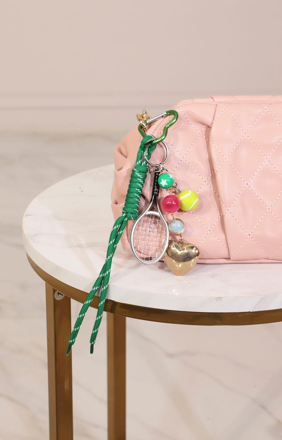 Llavero verde de raqueta y cuerda - LLAVERO Boutiquemirel 