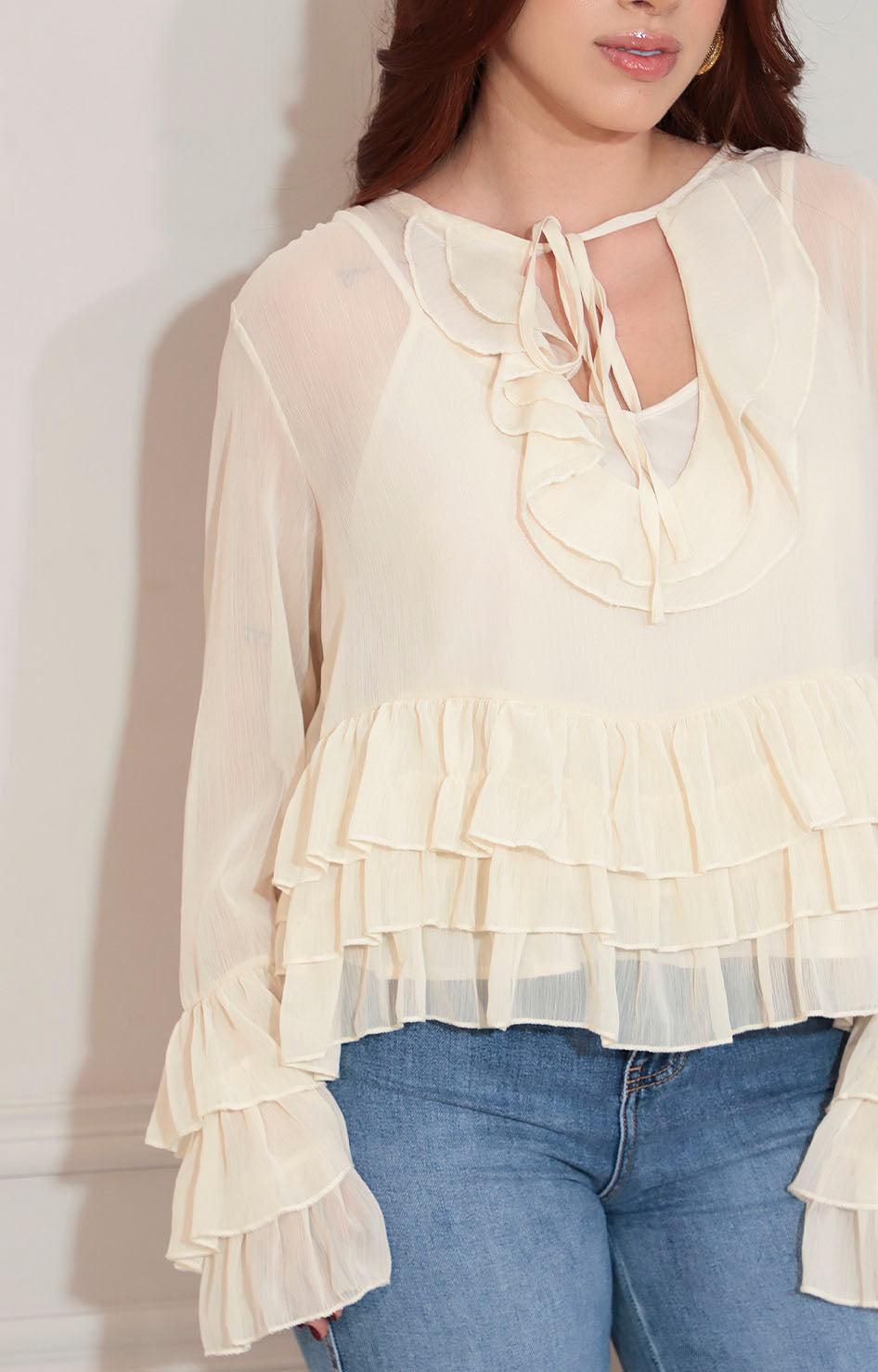 Blusa beige - BLUSA Boutiquemirel 