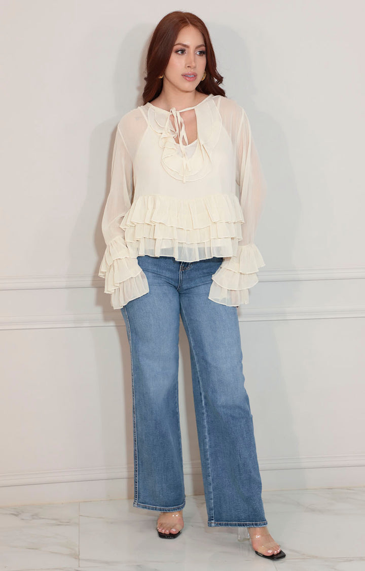 Blusa beige - BLUSA Boutiquemirel 