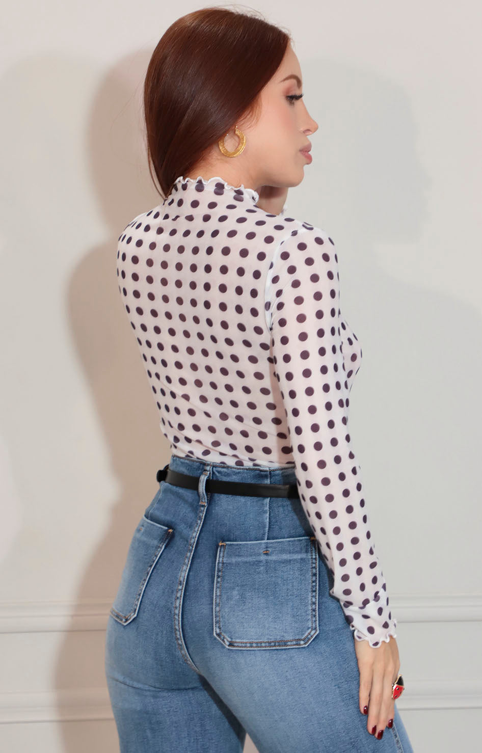Blusa polkadot malla - BLUSA Boutiquemirel 