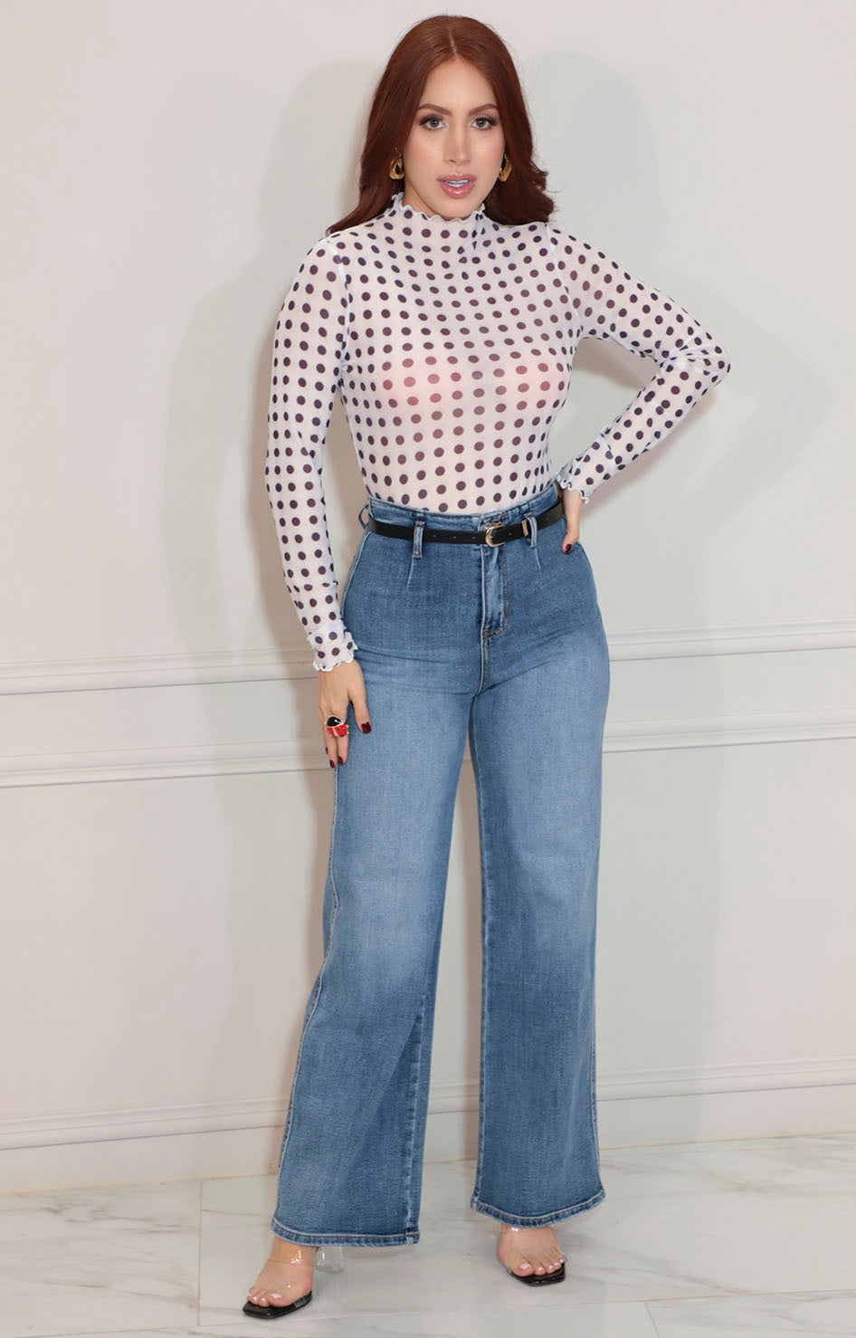 Blusa polkadot malla - BLUSA Boutiquemirel 