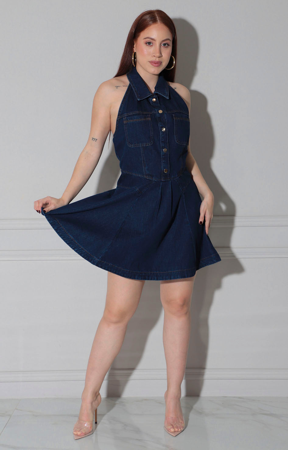Vestido denim corto - VESTIDO CORTO REGULAR Boutiquemirel 