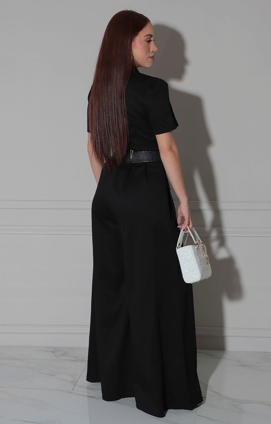 Palazzo negro con cinturón - PALAZZO Boutiquemirel 