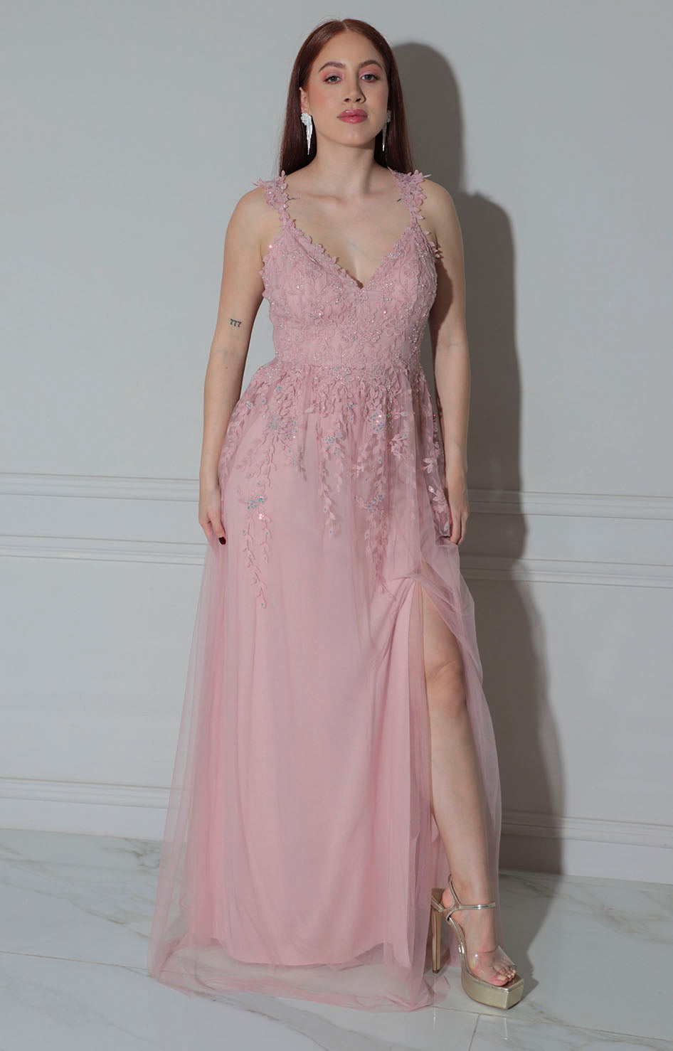 Vestido de gala rosa - VESTIDO Boutiquemirel 