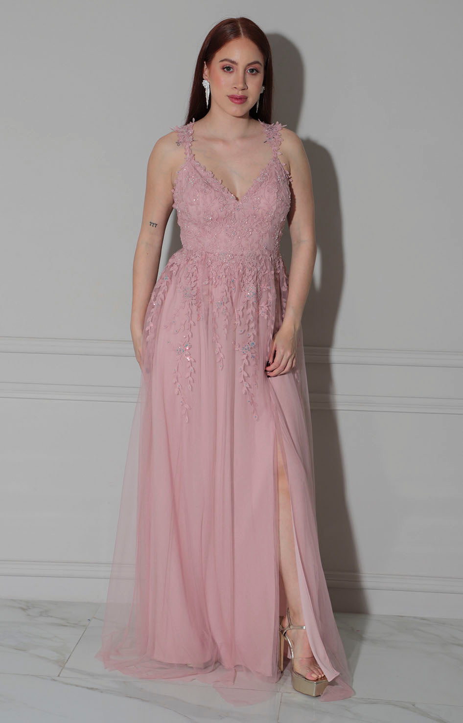 Vestido de gala rosa - VESTIDO Boutiquemirel 