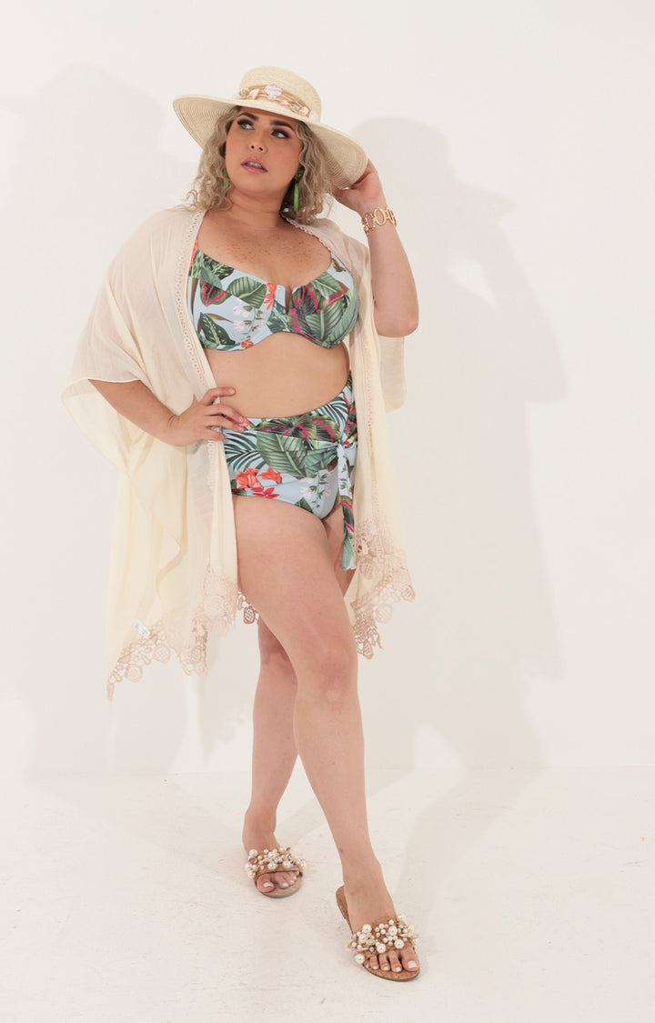 Bañador de dos piezas de licra verde estampado - TRAJE DE BA&Ntilde;O Boutiquemirel 