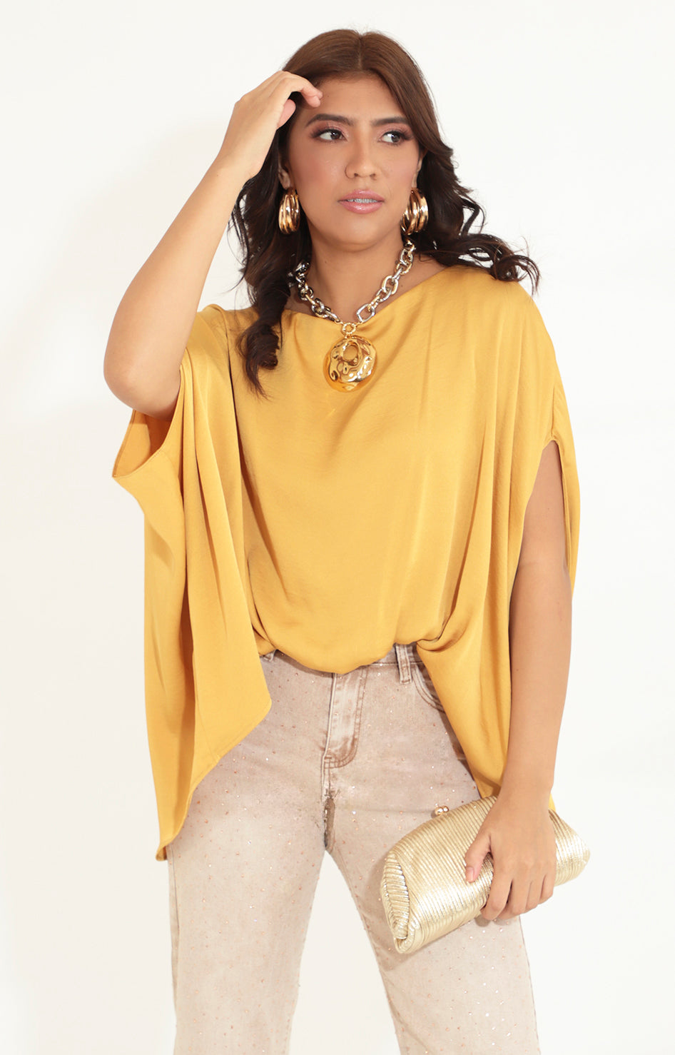 Blusa túnica mostaza - BLUSA Boutiquemirel 