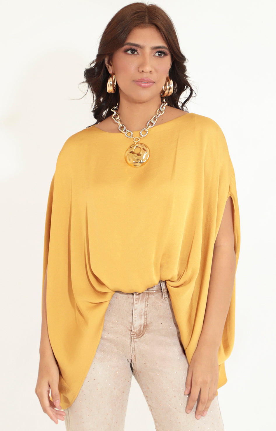 Blusa túnica mostaza - BLUSA Boutiquemirel 