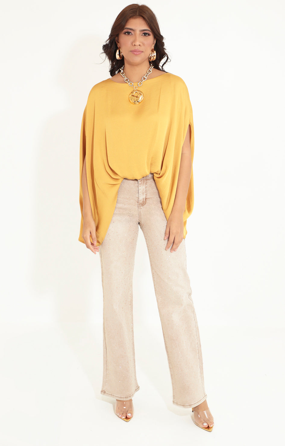 Blusa túnica mostaza - BLUSA Boutiquemirel 