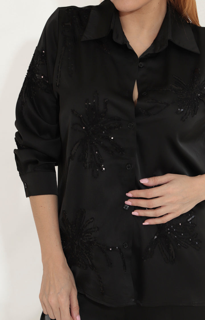 Conjunto satinado negro - CONJUNTO Boutiquemirel 