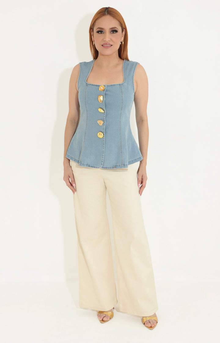 Blusa azul - BLUSA Boutiquemirel 