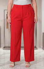 Pantalòn rojo recto - PANTALON CURVY Boutiquemirel 