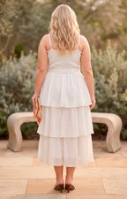 Vestido de tirantes con tablones - VESTIDO LARGO CURVY Boutiquemirel 
