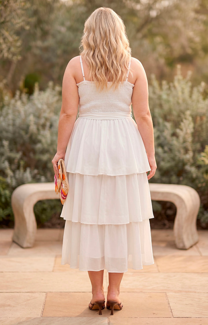 Vestido de tirantes con tablones - VESTIDO LARGO CURVY Boutiquemirel 