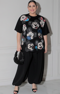 Blusa negra de mickey - BLUSA CURVY Boutiquemirel 