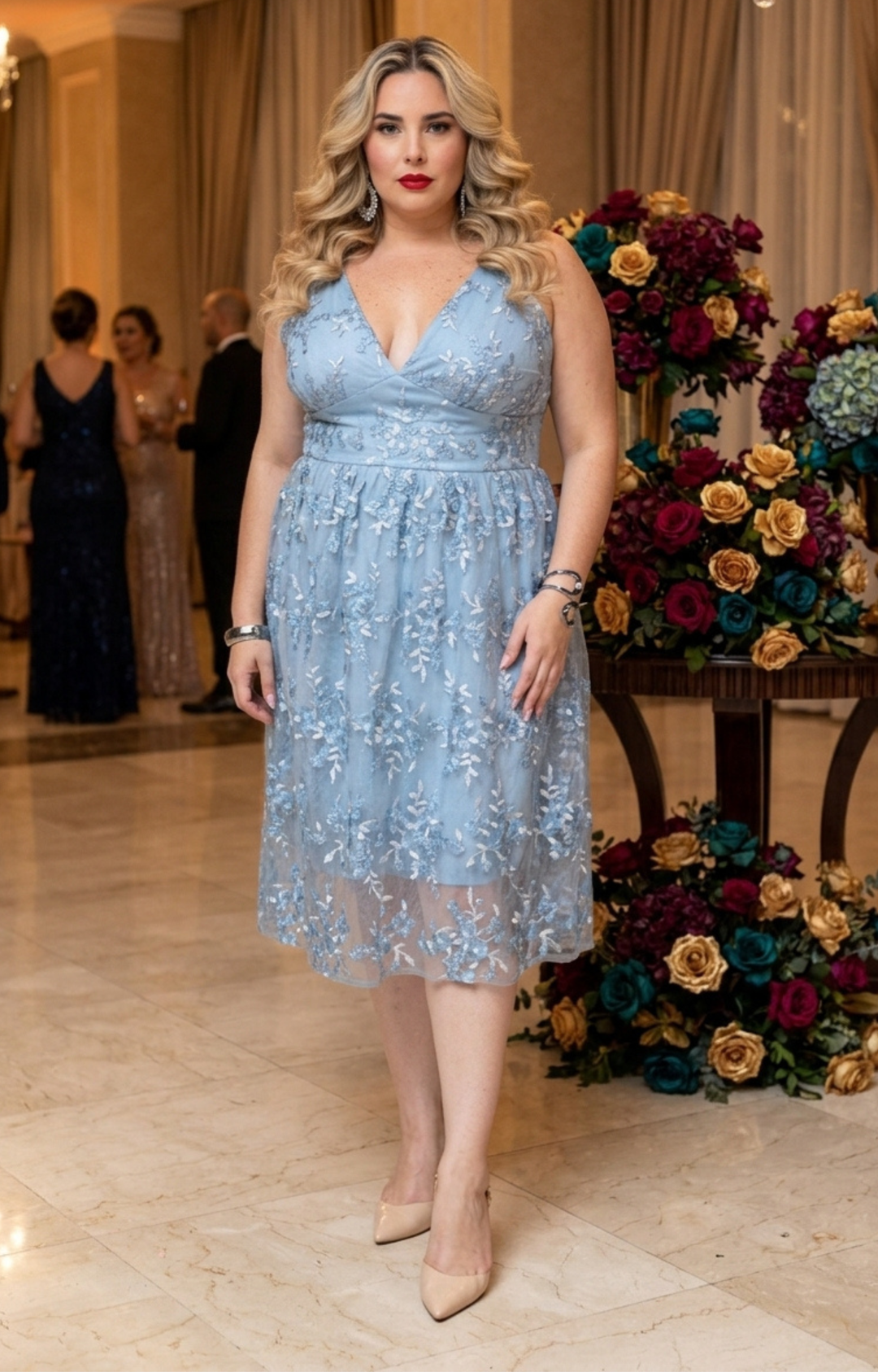 Vestido azul borado - VESTIDO XL Boutiquemirel 