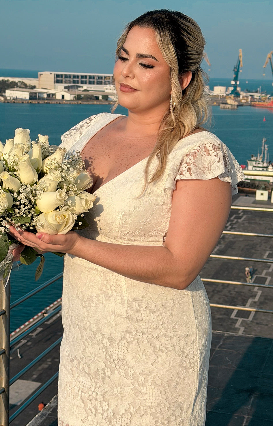Vestido blanco novia - VESTIDO CORTO REGULAR Boutiquemirel 