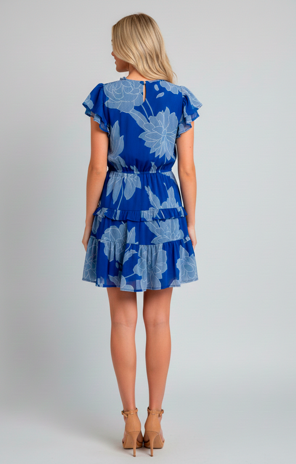 Vestido azul estampado - VESTIDO Boutiquemirel 