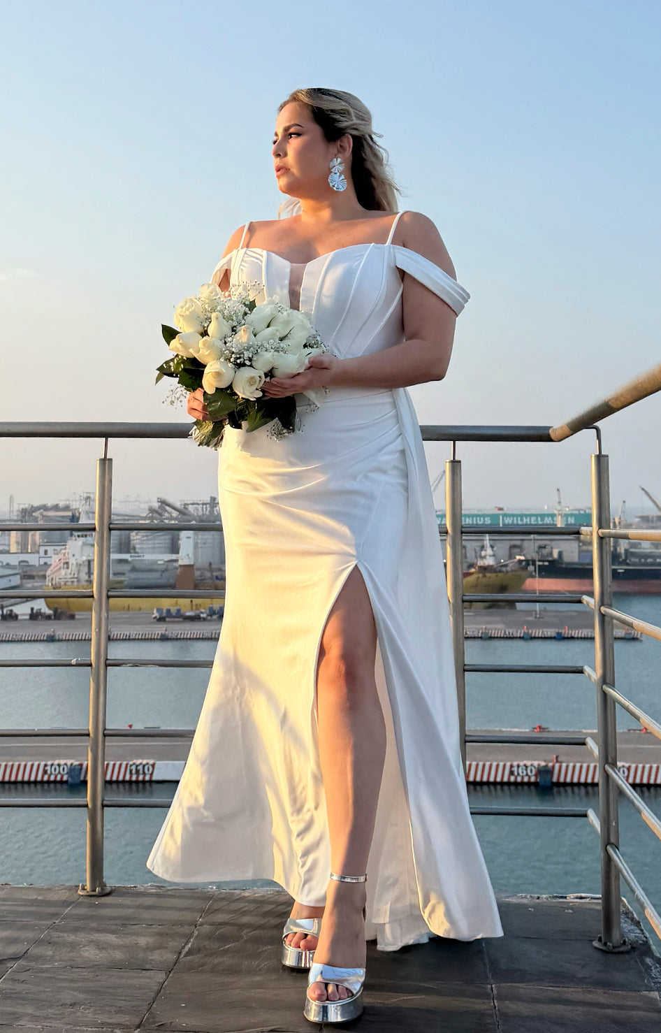Vestido blanco de novia - VESTIDO CURVY Boutiquemirel 