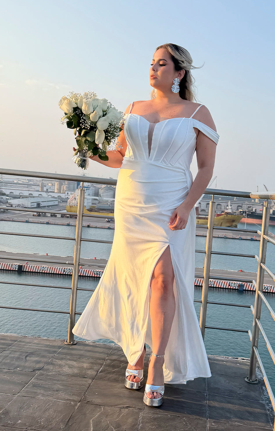 Vestido blanco de novia - VESTIDO CURVY Boutiquemirel 