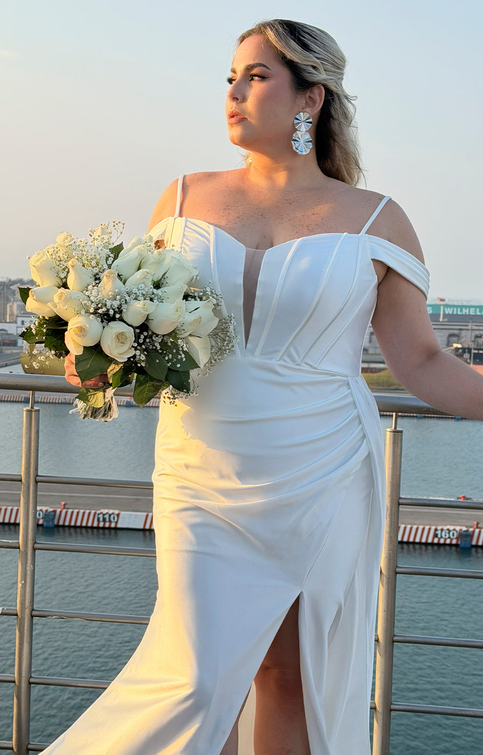Vestido blanco de novia - VESTIDO CURVY Boutiquemirel 