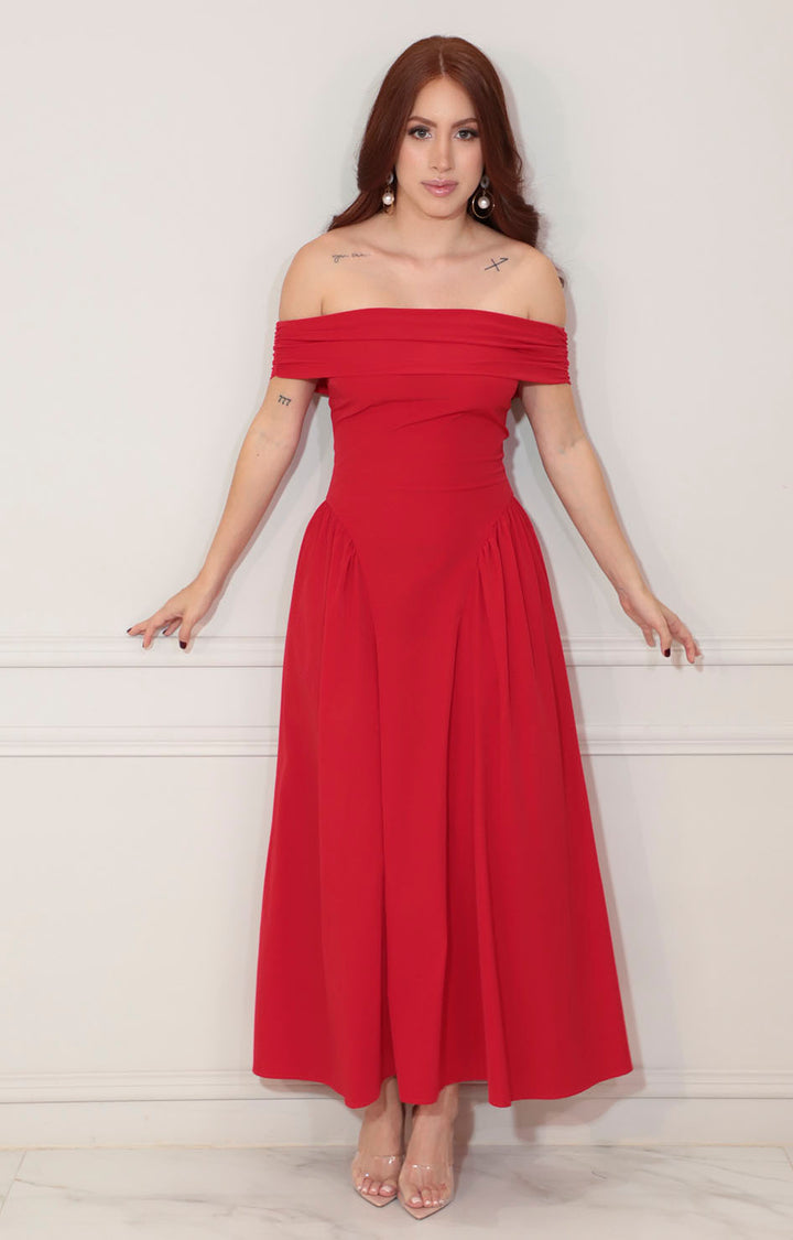Vestido de gala rojo - VESTIDO Boutiquemirel 