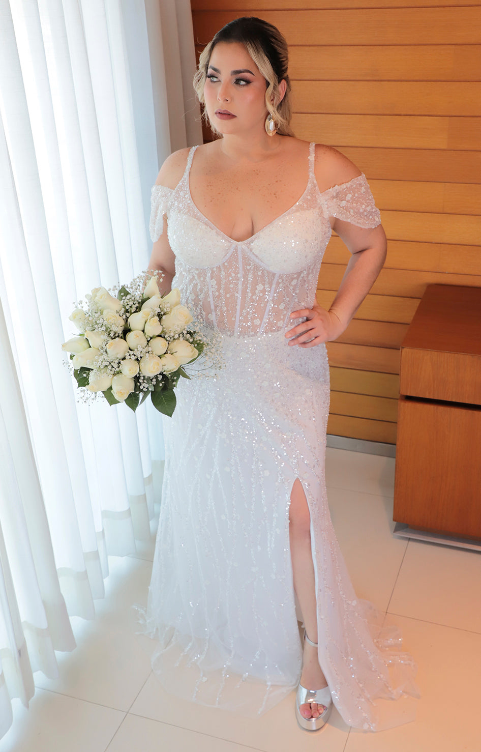 Vestido blanco bride - VESTIDO XL Boutiquemirel 
