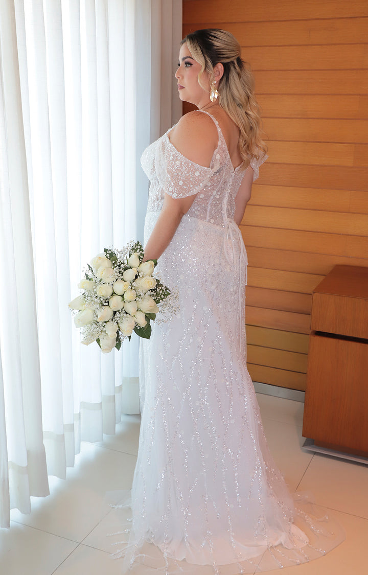 Vestido blanco bride - VESTIDO XL Boutiquemirel 