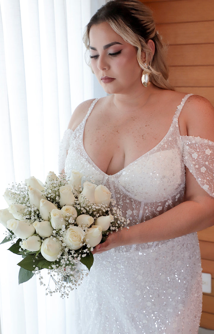 Vestido blanco bride - VESTIDO XL Boutiquemirel 