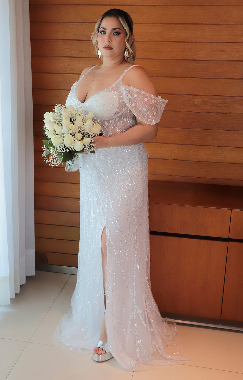 Vestido blanco bride - VESTIDO XL Boutiquemirel 