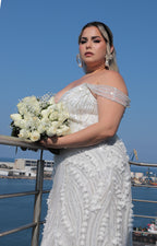 Vestido blanco de gala - VESTIDO XL Boutiquemirel 