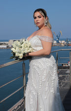 Vestido blanco de gala - VESTIDO XL Boutiquemirel 