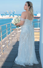 Vestido blanco de gala - VESTIDO XL Boutiquemirel 