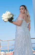 Vestido blanco de gala - VESTIDO XL Boutiquemirel 