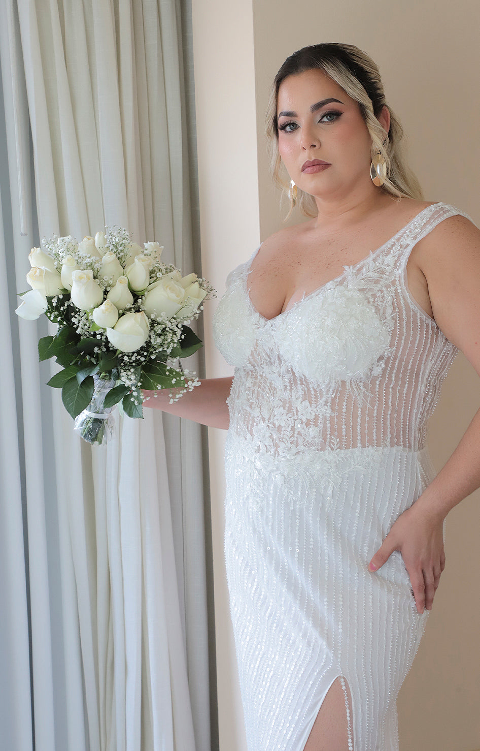Vestido blanco bride - VESTIDO XL Boutiquemirel 