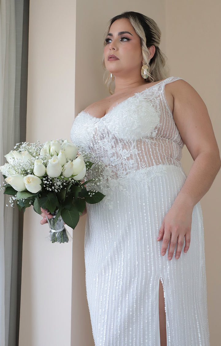 Vestido blanco bride - VESTIDO XL Boutiquemirel 