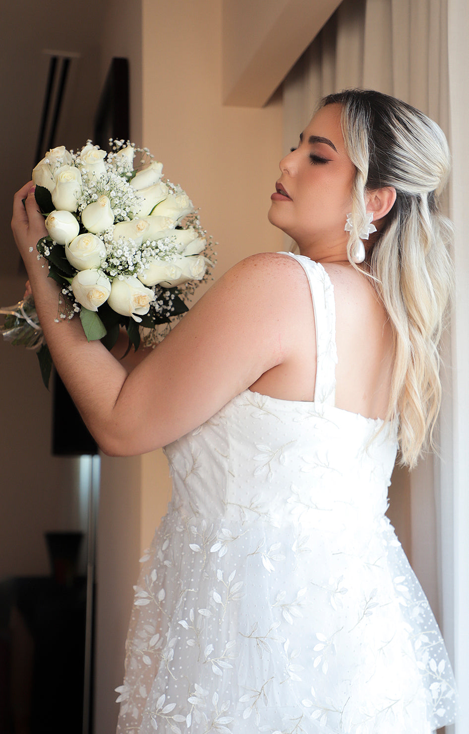 Vestido novia blanco corto - VESTIDO CORTO REGULAR Boutiquemirel 