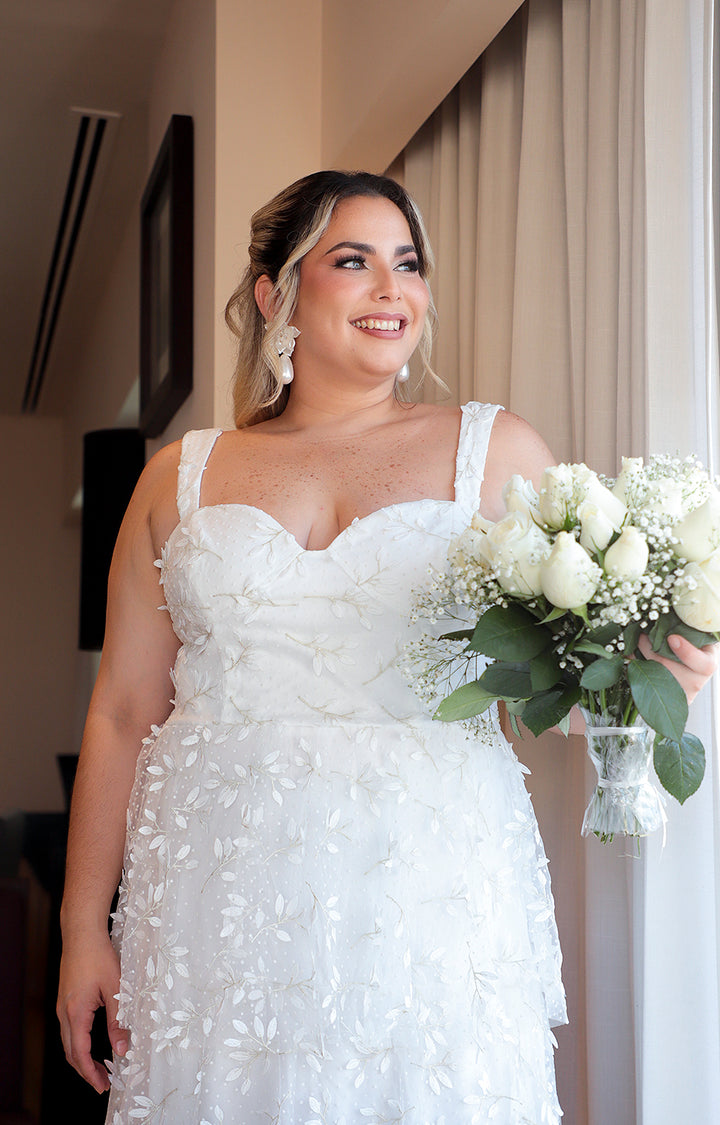 Vestido novia blanco corto - VESTIDO CORTO REGULAR Boutiquemirel 