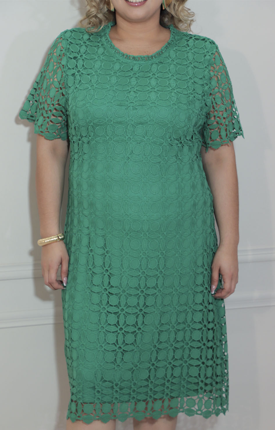 Vestido verde guipiur - VESTIDO Boutiquemirel 