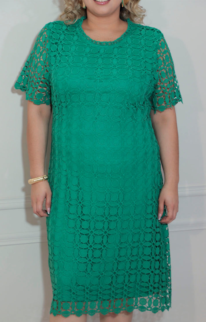 Vestido verde guipiur - VESTIDO Boutiquemirel 