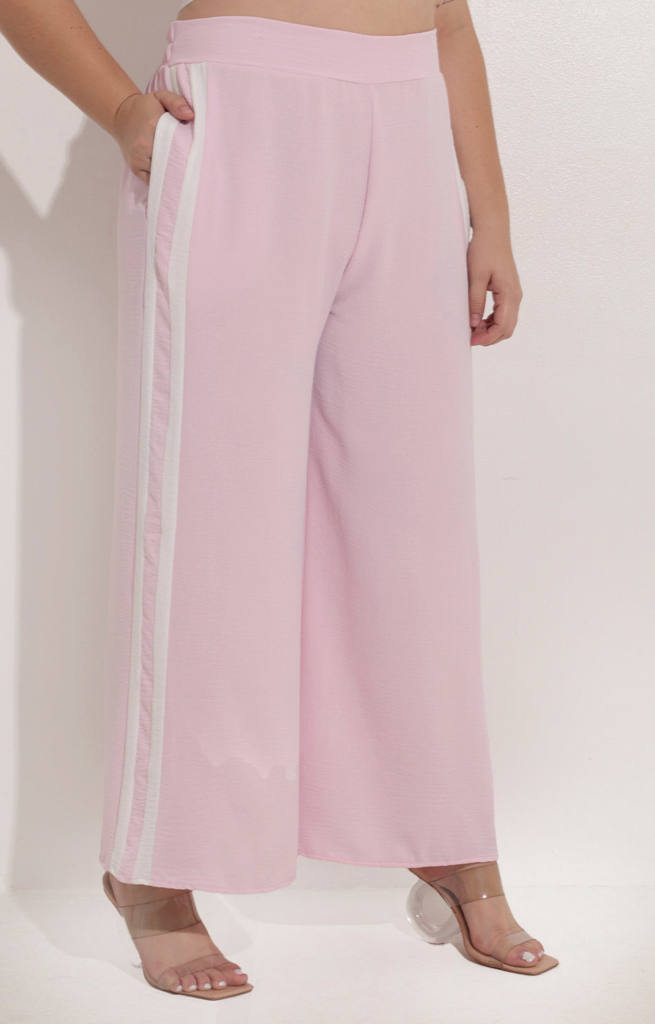 Pantalon rosa con rayas - PANTALON Boutiquemirel 