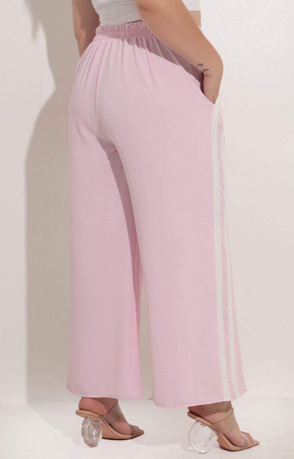 Pantalon rosa con rayas - PANTALON Boutiquemirel 