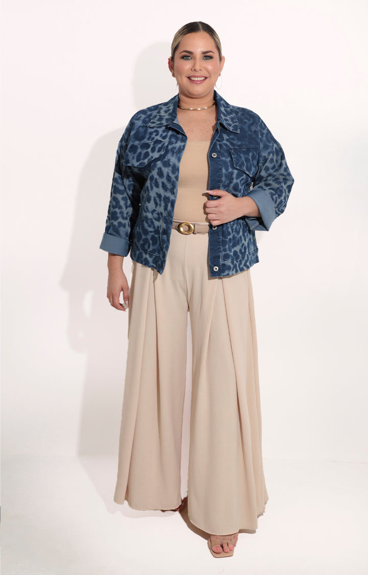 Chamarra denim estampada - CHAMARRA Boutiquemirel 