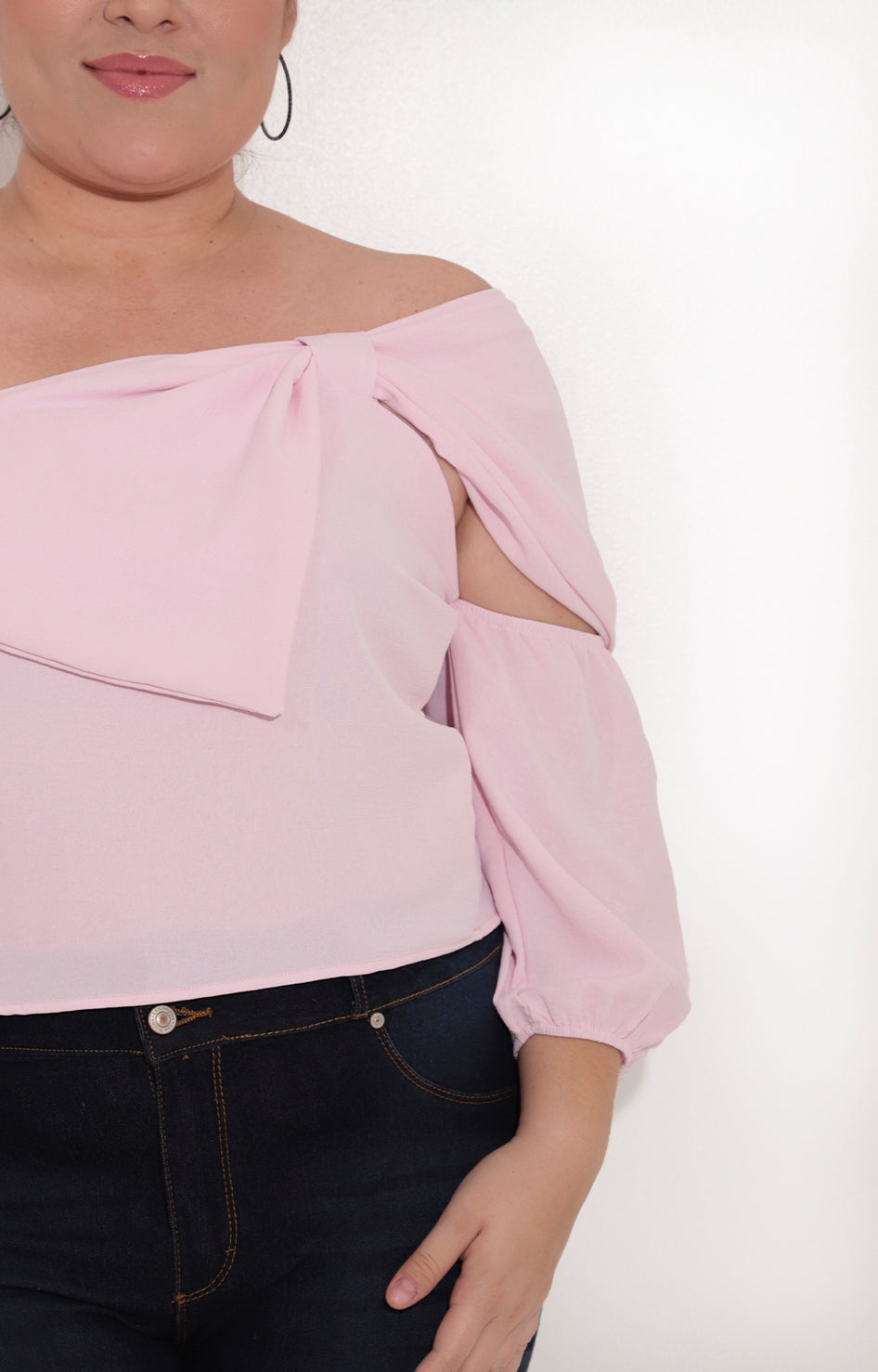 Blusa rosa asimetrica - BLUSA Boutiquemirel 