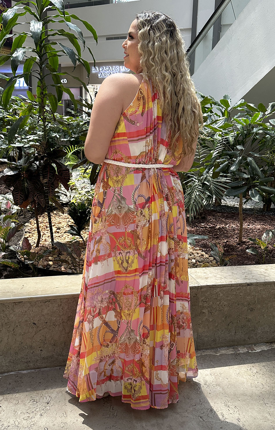 Vestido naranja estampado - Boutiquemirel