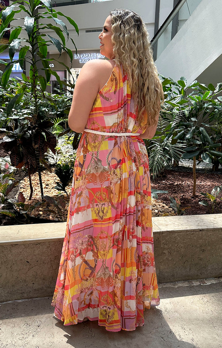 Vestido naranja estampado - Boutiquemirel