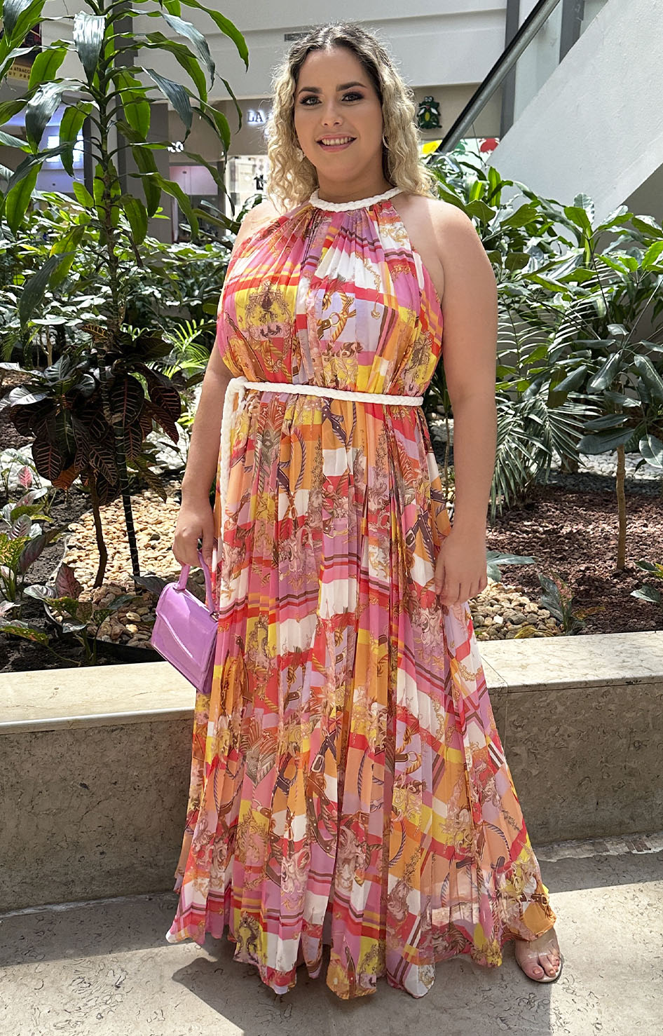 Vestido naranja estampado - Boutiquemirel