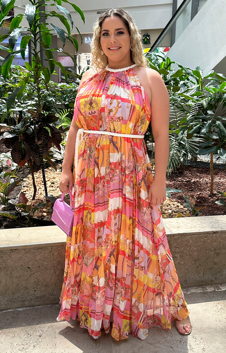 Vestido naranja estampado - Boutiquemirel