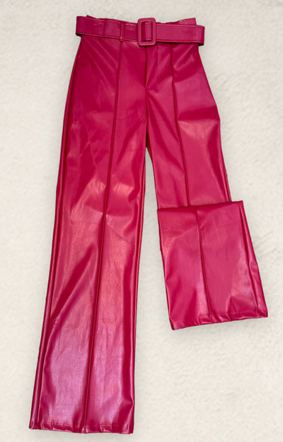 Pantalón rojo de vinipiel - Boutiquemirel